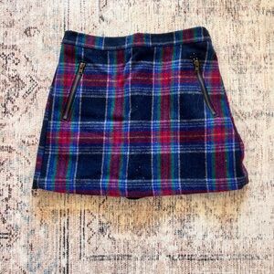 Old Navy Blue and Red Mini Pencil Skirt